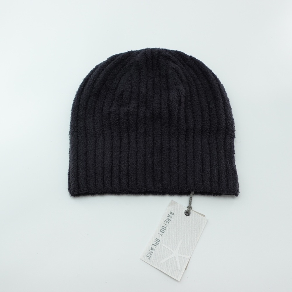 NWT Barefoot Dreams Cozy Chic Lite Ribbed Beanie in
Black Comfy Soft Unisex